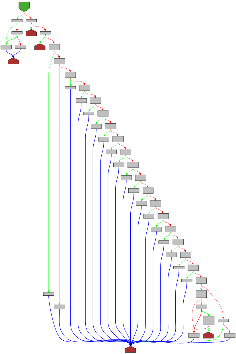 Control flow graph of printArg